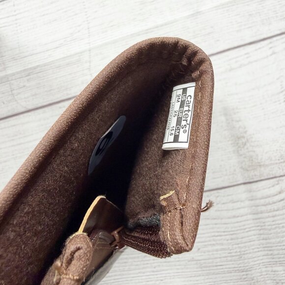 Carter’s Solid Faux Leather Zip Boots - Picture 7 of 7